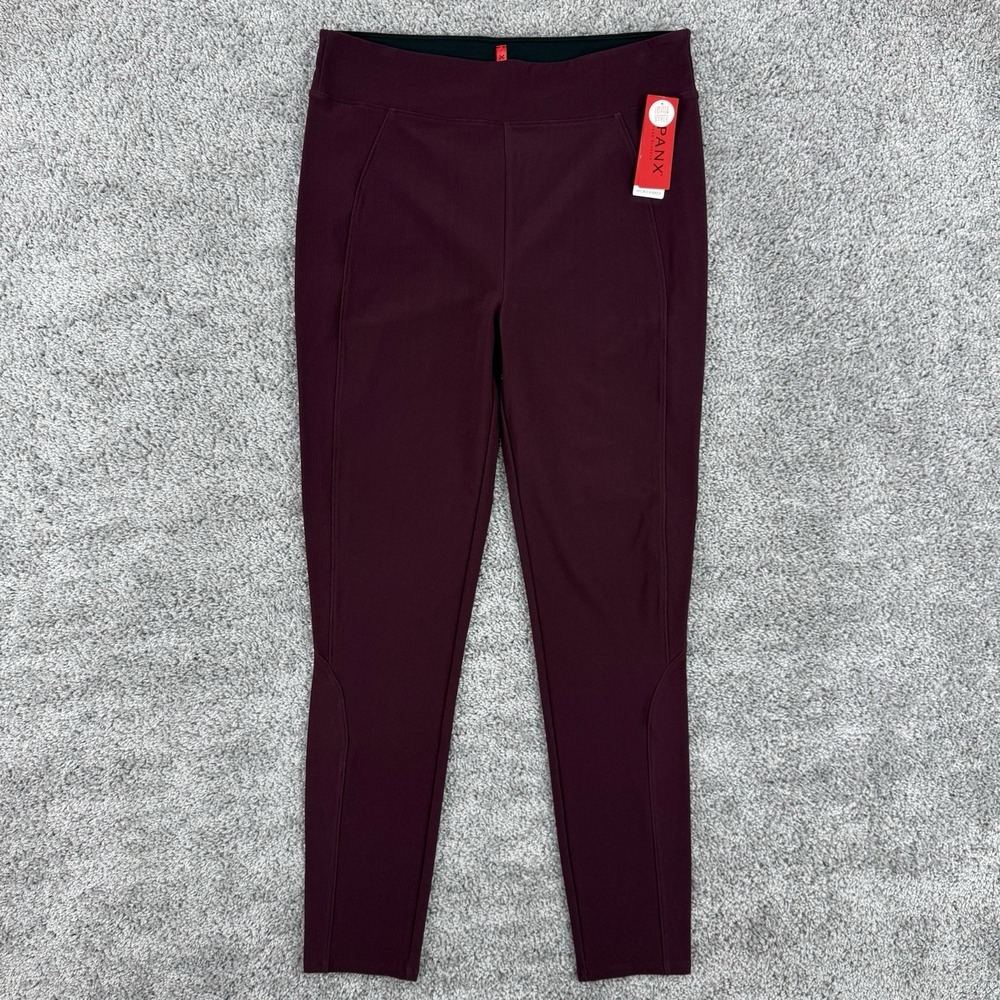 Spanx Micro Ribbed Leggings Women's XL NWT Fine Wine Workout Yoga MSRP: $98